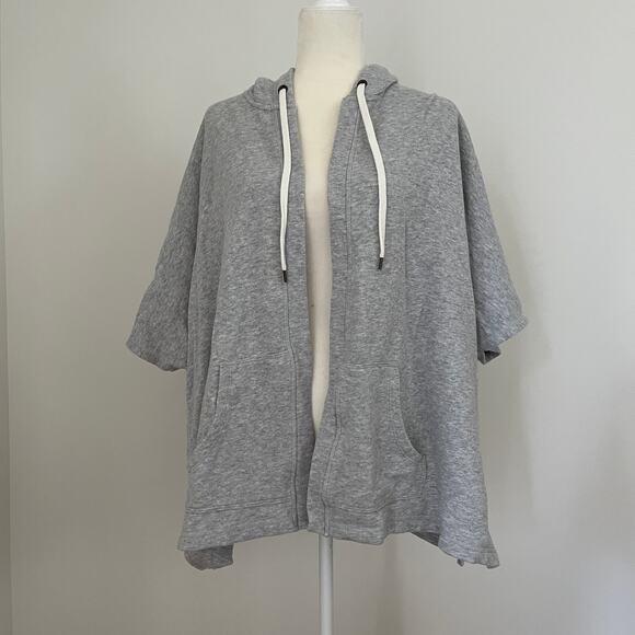 Aerie Women's French Terry Hooded Sweatshirt Shrug Cardigan Coverup XS/Small - Picture 1 of 7